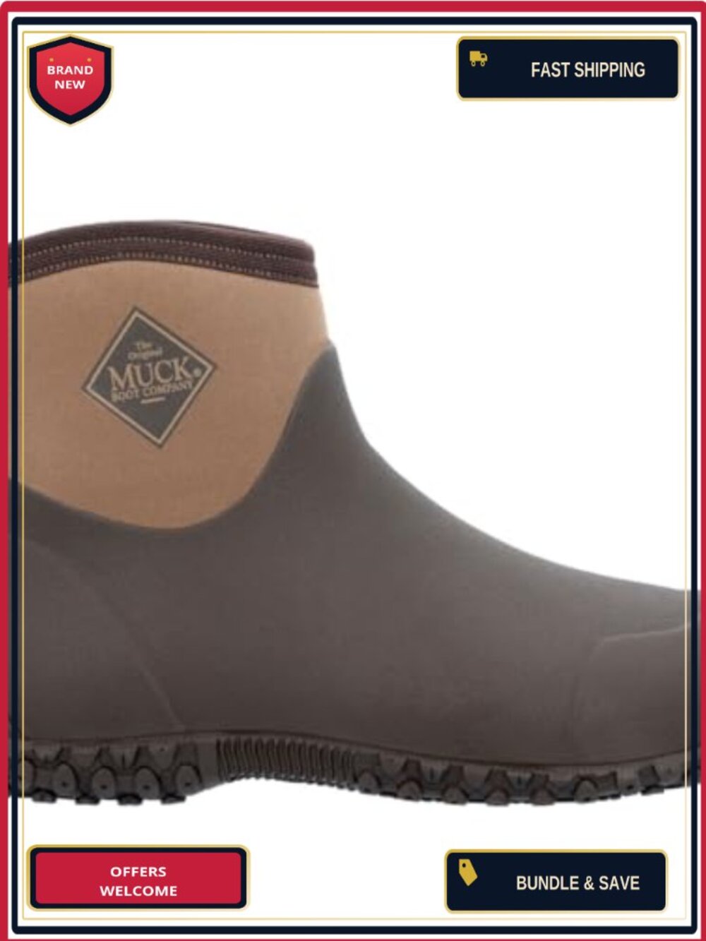 Women's Ankle Boots, Round Toe, Pull-On, Water Resistant, Size 7 Shaft